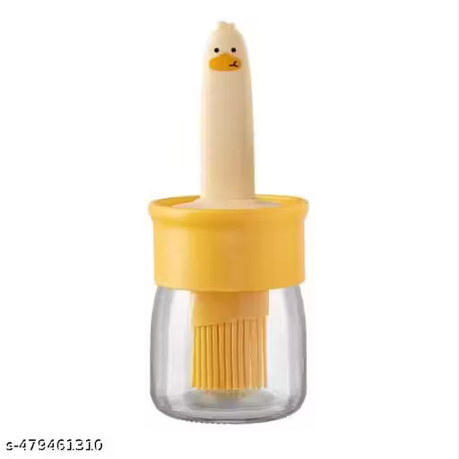 Oil Dispenser for Kitchen, 2 IN 1 Oil Dispenser Bottle with Silicone Basting Brush for Cooking Vinegar Sauce BBQ Grill Frying Baking,Air Fryer (pack of 1)