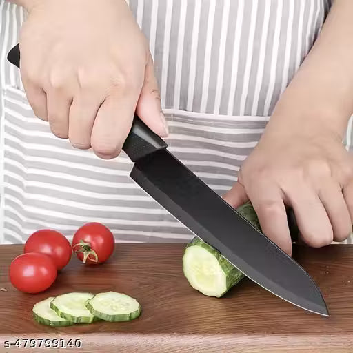 3 Pc Stainless Steel Knife Set High Carbon SS Ultra Sharp Butcher, Meat, Pairing, Vegetable Knife for Kitchen