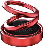 Car Air Freshener- Solar Power Rotating Car Air Freshener Perfume, Long Lasting French Organic Fragrance