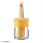 Oil Dispenser for Kitchen, 2 IN 1 Oil Dispenser Bottle with Silicone Basting Brush for Cooking Vinegar Sauce BBQ Grill Frying Baking,Air Fryer (pack of 1)