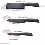 3 Pc Stainless Steel Knife Set High Carbon SS Ultra Sharp Butcher, Meat, Pairing, Vegetable Knife for Kitchen
